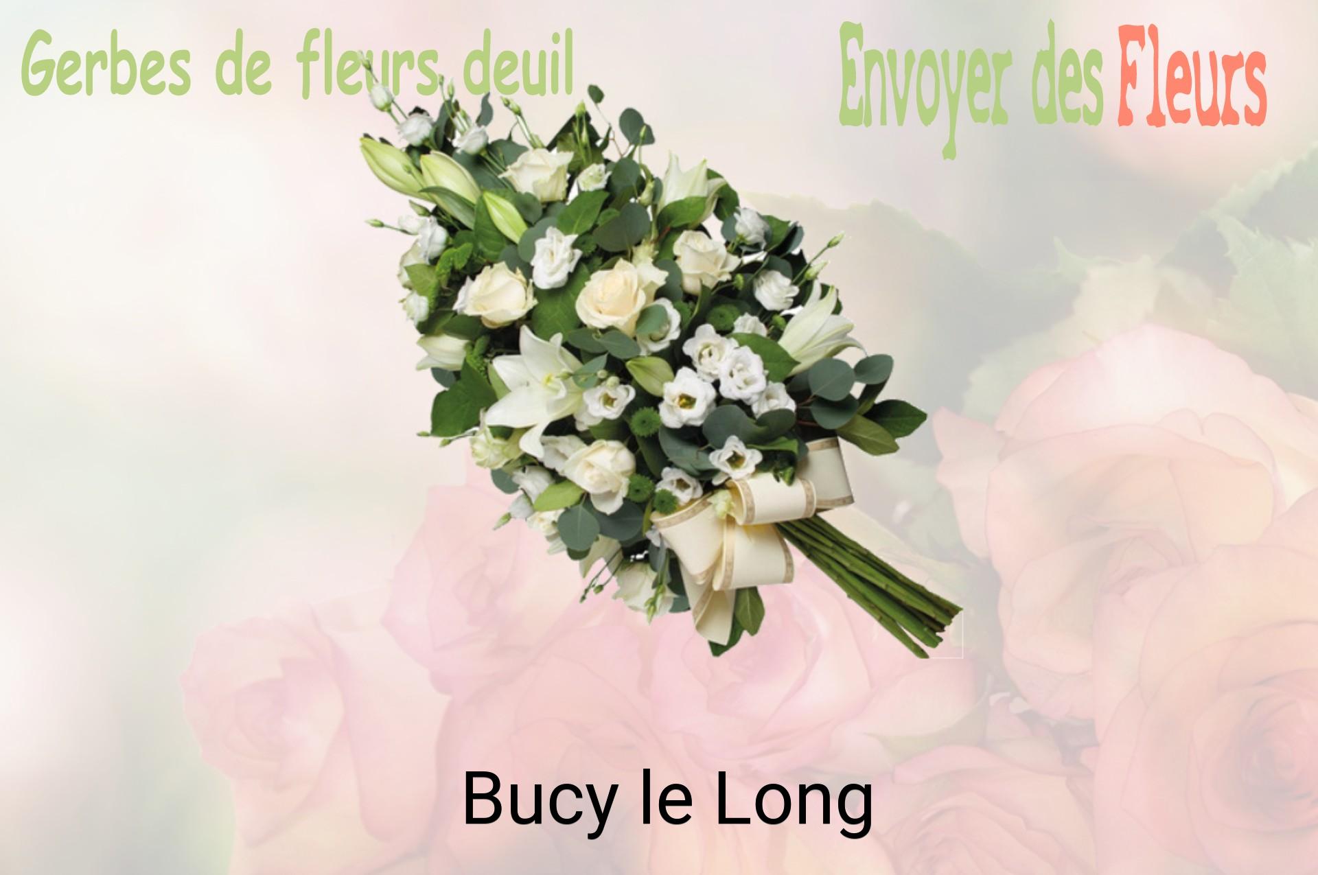Gerbe de fleurs de deuil livrée à Bucy-le-Long